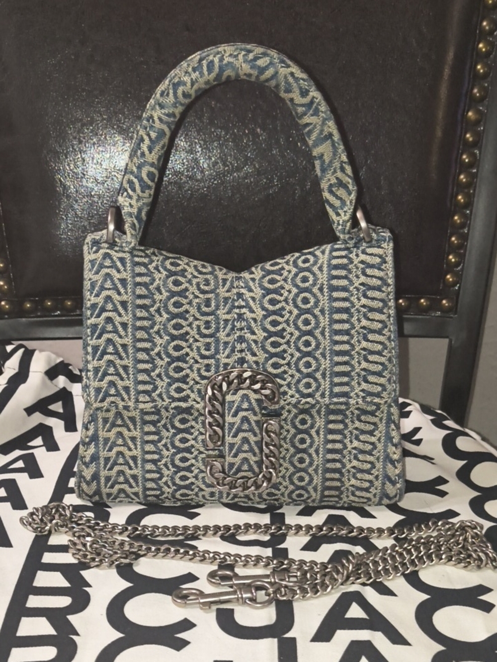 Marc Jacobs Mini St. Marc Sun ☀️ Faded Denim Top Handle
